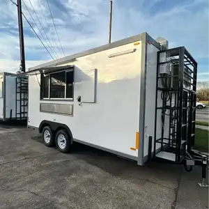 Groothandel Op Maat Mobiele Food Truck Volledig Uitgeruste Keuken Voedsel Vending Trailers Voor Fast Food