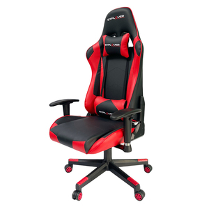 SFGC006 Black Red PU Leather Contemporary Design <b>Gaming</b> Chair 4D Extendable Adjustable Height Revolving Massage Function Foam - Product Image 1