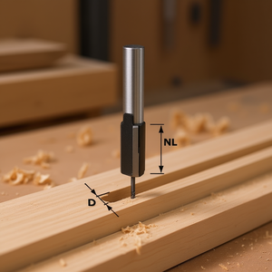 Fraise à rainurer Festool HW S8 à pointe en carbure - Product Image 3