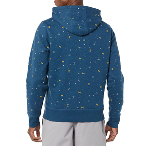 Sudadera con Capucha Azul Estampada Personalizada OEM para Hombre, con Bolsillo, Corte Regular, Manga Larga Informal, 100% Algodón French Terry, Ropa de Otoño - Product Image 5