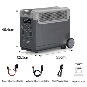 Chất lượng cao 3840wh xách tay năng lượng mặt trời pin hệ thống lưu trữ cho cắm trại ngoài trời với EU chúng tôi anh phích cắm - Product Image 4