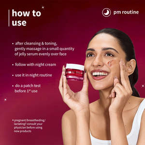 เซรั่มเจลลี่ข้าวสีดำผสมไนอะซินาไมด์ 10% สำหรับกลางคืน ช่วยให้ผิวกระจ่างใส ขนาด 30 มล./100 มล. - Product Image 2