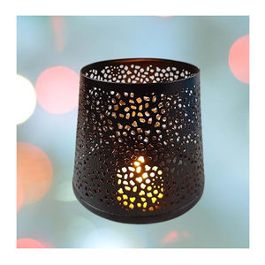Factory Price Black Iron Metal <b>Candle</b> <b>Holder</b> Customized Size Wedding Tabletop Lighting Decorations <b>Glass</b> <b>Candle</b> Lamps & <b>Lanterns</b> - Product Image 3