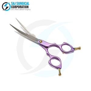 Ciseaux de rasoir ergonomiques pour animaux de compagnie poignée souple caoutchoutée en acier allemand pour un toilettage sans fatigue toute la journée - Product Image 1