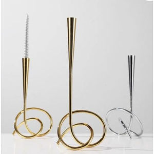 Best Selling Metal <b>Gold</b> <b>Candlestick</b> Candle Stand for Occasions Home Hotel and Tealight Candle <b>Holder</b> Wholesale Hotel Usage - Product Image 5