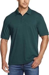 เสื้อเชิ้ตแขนสั้นสำหรับผู้ชายผ้าฝ้าย100% ถักสีพื้นกันยับ160กรัมสำหรับผู้ชายน้ำหนักปานกลาง - Product Image 4