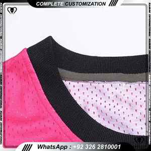 Venta al por mayor de tela transpirable de secado rápido camisetas de baloncesto en blanco de diseño personalizado camiseta de práctica de baloncesto - Product Image 5