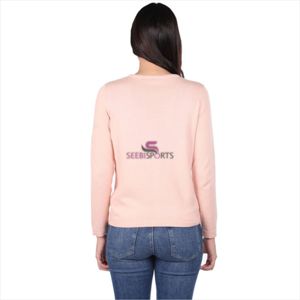 เสื้อสเวตเตอร์ถักคาร์ดิแกนติดกระดุมหน้าสำหรับผู้หญิงสีชมพูสไตล์ใหม่ - Product Image 2