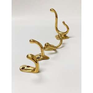 Durable Solid Brass Keyholder Hooks with a Polished Finished and Vintage Look & Ideal for Stylish Home Organization - Product Image 5