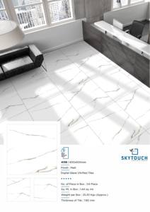 Carreaux de céramique en porcelaine à texture mate 600x600 pour le sol, carreau de céramique classique moderne pour l'intérieur, pour supermarché, mat pour l'intérieur - Product Image 5