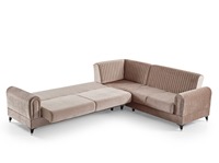 Set Sofa Sudut Lipat Modular Modern dengan Desain Nyaman untuk Ruang Tamu dan Ruang Kerja di Rumah