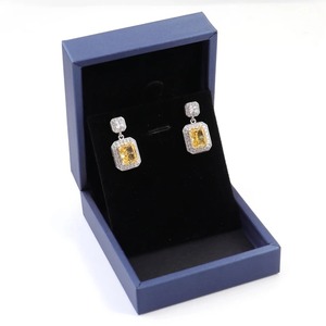 ต่างหูเพชรมอยส์ซอไนท์สีเงินสเตอร์ลิง925สั่งซื้อตามต้องการความใสระดับสเตนเลสหลักหินของขวัญที่สมบูรณ์แบบสำหรับเธอ - Product Image 2