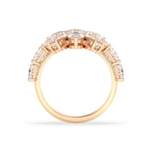 Bague de fiançailles REYES, nouveau design, multi-pierres moissanites en argent sterling 925, pour femmes, certifiée GRA, bijoux fins - Product Image 5