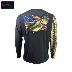 Camisa de pesca de manga larga de poliéster 100% de calidad superior Impresión de sublimación Anti-UV personalizada Secado rápido Impermeable para exteriores - Product Image 6