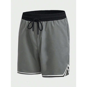 Shorts Deportivos de Algodón 100% Personalizados al por Mayor para Hombre, Shorts de Baloncesto con Bolsillos con Cremallera - Product Image 5