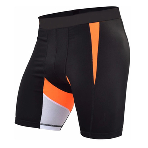 Shorts de compression pour la course à pied, séchage rapide, évacuation de l'humidité, respirants, poches latérales, polyester, élasthanne, entraînement sportif, gym - Product Image 2