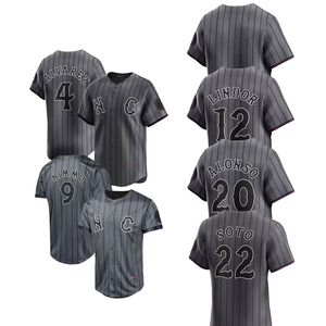 เสื้อเบสบอล City Connect รุ่น Unisex ปี 2025 แบบสั่งทำพิเศษ ไซส์พลัส พร้อมลายพิมพ์แบบรีดร้อน แขนสั้น พร้อมโลโก้ - Product Image 1