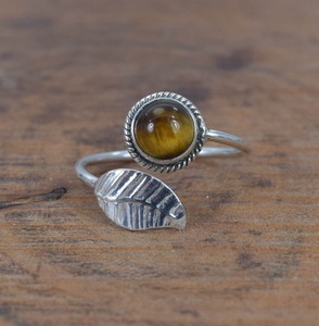 <b>Tiger</b> <b>Eye</b> Gemstone Ring <b>Jewelry</b> For Women Silver Boho Style <b>Jewelry</b> 925 Sterling Silver Trending Handmade Ring Gift For Her - Product Image 5