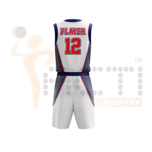Ensemble de basket-ball imprimé par sublimation de haute qualité Uniformes de basket-ball personnalisés pour hommes de haute qualité - Product Image 5
