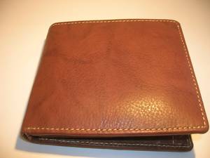 Custom Logo New Design Brown Color Business Card Holder <b>Leather</b> Wallet - Product Image 2