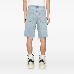 Short en jean pour hommes personnalisé en gros braguette à fermeture éclair coupe ample 100% coton meilleure vente de streetwear pour l'été fabriqué au Pakistan - Product Image 4
