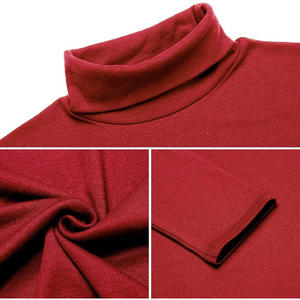 เสื้อเชิ้ตแขนยาวคอเต่าผู้ชายผ้าฝ้ายนุ่มแฟชั่นเสื้อสวมหัวแบบมีชั้นสำหรับฤดูหนาวผลิตตามสั่ง - Product Image 2