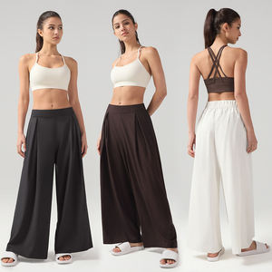 Loose Pants Full Length Casual Women's <b>Trousers</b> Comfort Polyester Material with Trendy Design - Product Image 4