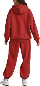 Conjuntos de otoño para mujer Sudaderas con capucha personalizadas con cremallera de gran tamaño OEM | Tela transpirable de primera calidad | Fabricante profesional de sudaderas - Product Image 4