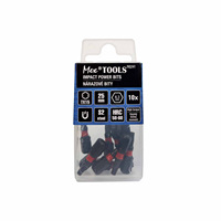 Set Impact Bits 25mm 10 Buah TX15 Torx OEM Tersedia Kepala Obeng Magnetik Tahan Lama