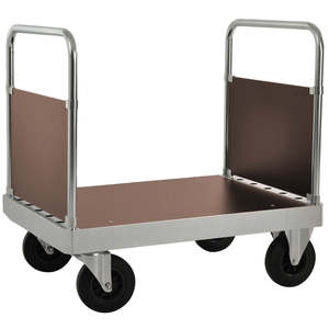 Industrial Shopping Enclosed <b>Platform</b> <b>Trolley</b> with Four- Three-Wheel Options Customizable Hand <b>Trolley</b> for Warehouse Storage - Product Image 1