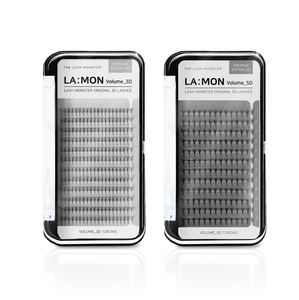 LAMON <b>Lash</b> Monster <b>Volume</b> <b>Lash</b> Invisible Band Style 3D 5D Lightnes Machine Made 0.07MM Thickness Fancy Eyelash Makeup - Product Image 1