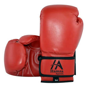 Gants de boxe en cuir synthétique rouge de haute qualité 16 oz Design élégant pour l'entraînement et le sparring Gants de boxe confortables - Product Image 5