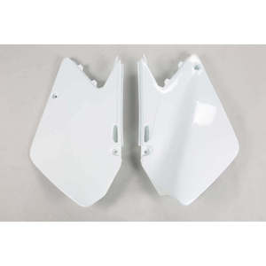 บังโคลนท้ายรถจักรยานยนต์คาร์บอนสีขาวสำหรับ Suzuki RM 125 2001-2005 - Product Image 1