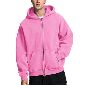 Veste zippée d'hiver décontractée pour hommes avec design personnalisé Pull imprimé à capuche Sweatshirts à capuche tricotés en polyester/coton - Product Image 1