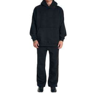 Survêtement d'hiver personnalisé pour homme en coton éponge 100% – Meilleure vente en gros |   Ensemble décontracté à capuche surdimensionné de haute qualité - Product Image 1