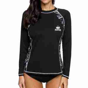Camiseta de Manga Larga para Mujer, Protección UV, Personalizable, Secado Rápido, Transpirable, Spandex/Nylon/Poliéster, Color Liso - Product Image 1