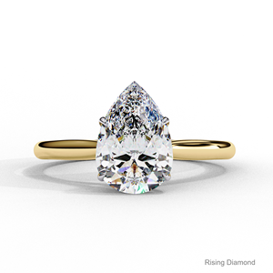 1.82 Ct poire coupe laboratoire cultivé CVD diamant Solitaire bague de fiançailles cadeau d'anniversaire pour ses bagues en diamant de qualité supérieure - Product Image 5