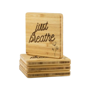 Palette en bois d'acacia, planches de service en bois d'acacia pour boissons chaudes et froides, forme carrée, sous-verres pour boissons - Product Image 2