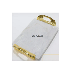 Wedding and Resorts Fancy Marble Designer Bandeja para servidores de alimentos Decoración de la Mesa del hogar y del hotel Bandeja para servir el desayuno para el mejor vendedor - Product Image 4