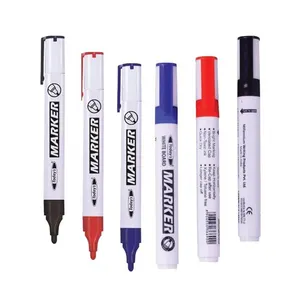 White Board Kleur Marker Aangepaste Polyester Tip Stijlvolle Design Wit & Gekleurde Vloeistof Krijt Marker Pen