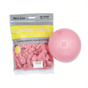 Palloncini in lattice Party Love 12 cm Rosa Chiaro 100 pz Sacchetto Decorativo - Product Image 2