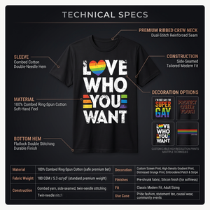 Camiseta Personalizada con Eslogan del Orgullo LGBT 100% Algodón para Hombre, Unisex, Informal de Verano - Product Image 5
