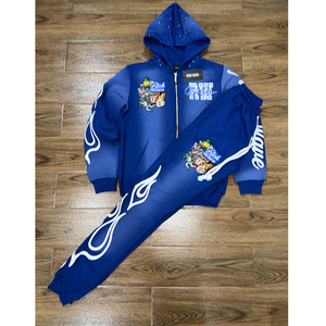 New Fashion 100% Cotton Men Zipper Embroidery Tracksuit Private Label Custom Printing Low Price Men Tracksuits - Product Image 5