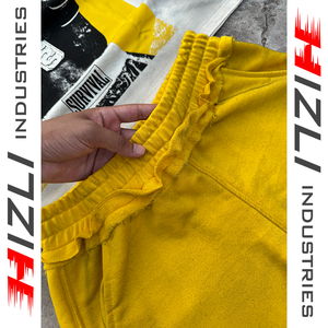 Ensemble short et t-shirt homme personnalisé à ourlet brut, motif délavé soleil, en coton imprimé sérigraphié, style streetwear, fabricant OEM ODM en gros - Product Image 5