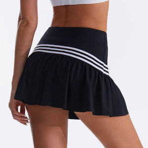 ชุดตีกอล์ฟสีขาวสีฟ้าของผู้หญิงกระโปรงเทนนิสดีไซน์คลาสสิกแบบออกแบบได้ตามต้องการ - Product Image 4