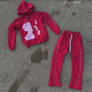 Vente en gros de pantalons de survêtement à capuche ensembles de jogging pantalons cargo survêtements unisexes ensemble de 2 pièces Amir survêtement confortable pour femmes - Product Image 5