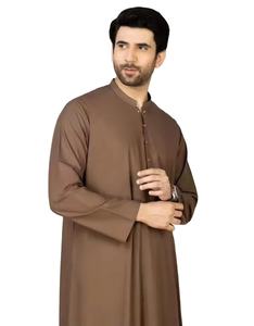 Jubba Emiratí Tradicional para Oración, Thobes Hechos a Medida al por Mayor, Diseño de Costura Moderno y Sencillo, Corte Holgado, Thobe para Hombre - Product Image 2
