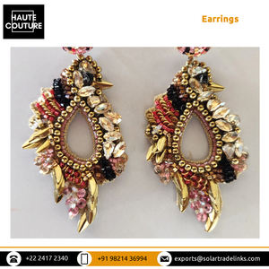 La plus vendue fête soirée porter des bijoux de mode faits à la main ovale creux Miyuki Tube perles faites 7 cm de Long BIRDIE boucles d'oreilles - Product Image 5