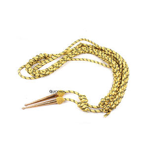 Precio más bajo Venta Aguillette Con uniformes ceremoniales accesorios Custom Gold Black Color Aiguillette - Product Image 1