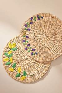 แผ่นรองน้ำผักตบชวาสไตล์มินิมอลอุปกรณ์เสริมโต๊ะรับประทานอาหารทำด้วยมือด้วยเส้นใยธรรมชาติเวียดนาม99ทองข้อมูล - Product Image 5